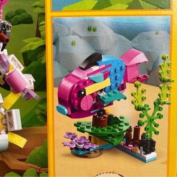 Lego Creator 31144 Exotic Pink Parrot OR Frog Fish 3 in 1 Building Set New Gift - Picture 6 of 10